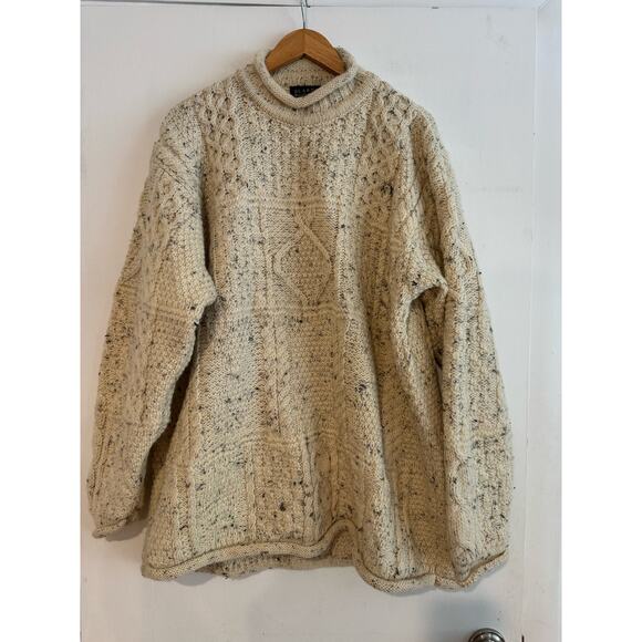 Blarney Woolen Mills Other - Blarney Woolen Mills Sweater Cable-knit chunky thick 100% Pure New Wool cozy XL